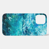 abstract olieverschilderij met golven in de oceaan Case-Mate iPhone case (Achterkant (horizontaal))