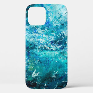 abstract olieverschilderij met golven in de oceaan Case-Mate iPhone case