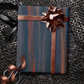 Abstract olijven | Donkerblauwe groene koper-aardt Cadeaupapier