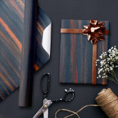 Abstract olijven | Donkerblauwe groene koper-aardt Cadeaupapier