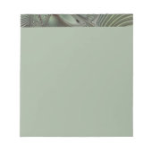 Abstract Olive Sage Green Gray Fractal Art Fantasy Notitieblok (Voorkant)