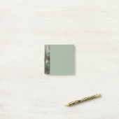 Abstract Olive Sage Green Gray Fractal Art Fantasy Post-it® Notes (Op bureau)