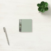 Abstract Olive Sage Green Gray Fractal Art Fantasy Post-it® Notes (Kantoor)