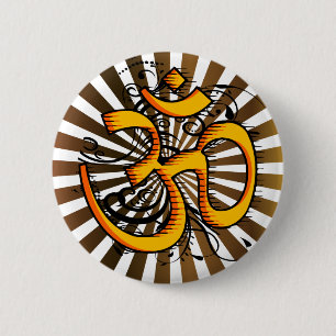 Abstract-om-3 Ronde Button 5,7 Cm