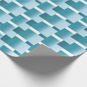 Abstract Ombre in tinten van blauwgroen Cadeaupapier (Hoek)