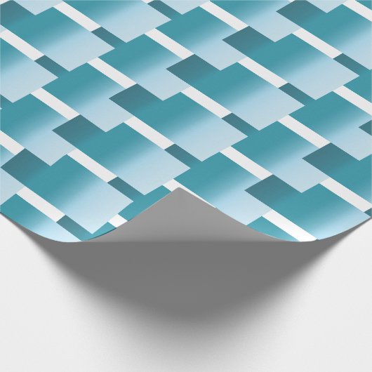 Abstract Ombre in tinten van blauwgroen Cadeaupapier (Hoek)
