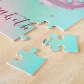 Abstract Ombre Kleurrijke Koets Prinses Legpuzzel (Zijkant)