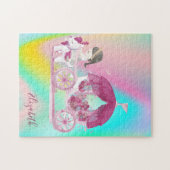 Abstract Ombre Kleurrijke Koets Prinses Legpuzzel (Horizontaal)