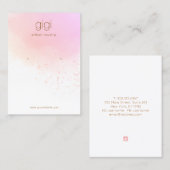 Abstract Ombre Waterverf Logo Veroorbaar beeldsche Visitekaartje (Voorkant / Achterkant)