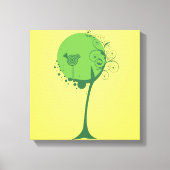 Abstract omcirkeld canvas met structuur afdruk (Voorkant)