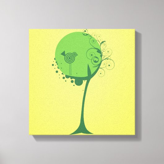 Abstract omcirkeld canvas met structuur afdruk (Voorkant)