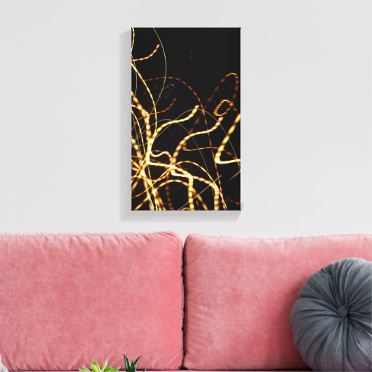 Abstract omgepakt Canvas (Insitu (Woonkamer))