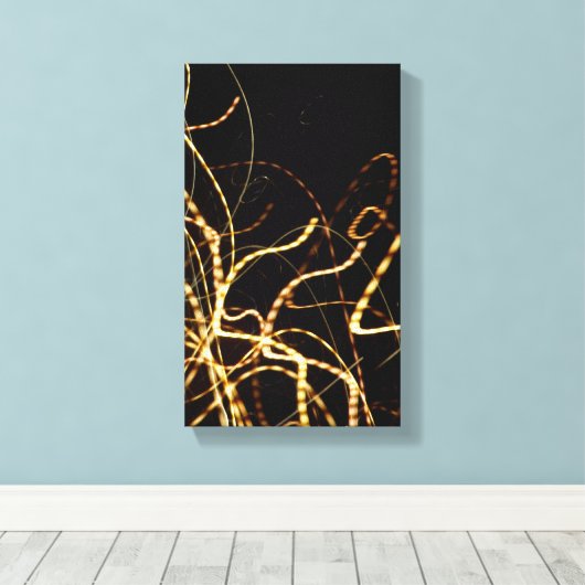 Abstract omgepakt Canvas (Insitu (Houten vloer))