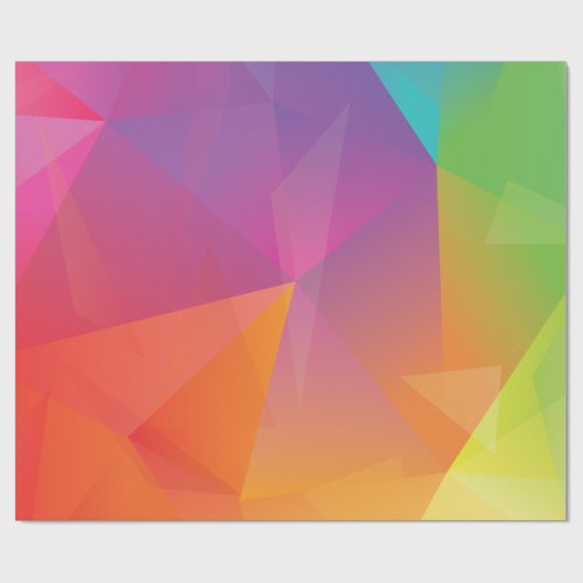 Abstract omgrenzingspapier voor regenboogstralen cadeaupapier (Vlak)