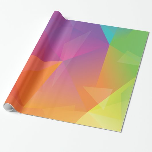 Abstract omgrenzingspapier voor regenboogstralen cadeaupapier (Uitgerold)