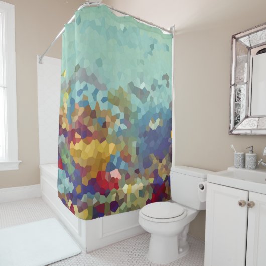 Abstract onder het Zee Douchegordijn (In situ)