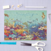 Abstract onder het Zee Tissuepapier (Craft)