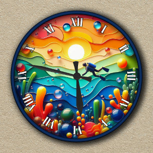  Abstract onderwateravontuur Ronde Klok
