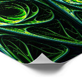 Abstract onderwaterpatroon poster (Hoek)