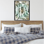 abstract onderzeeër canvas print (Insitu (Slaapkamer))