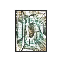 abstract onderzeeër canvas print