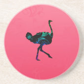 Abstract Onderzetter Ostrich (Voorkant)