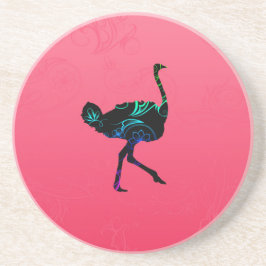 Abstract Onderzetter Ostrich