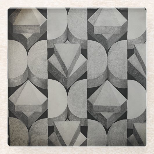 Abstract Onderzetter Tekening (Voorkant)