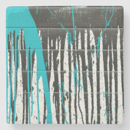 Abstract Onderzetter van de Steen van de Verf