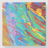 Abstract Onderzetter van de Steen van de Verf (Voorkant)