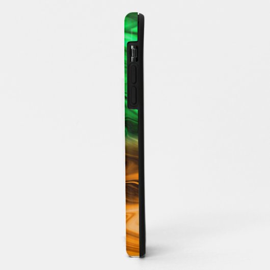 Abstract ondoordacht patroon in oranje groen Case-Mate iPhone case (Achterkant/links)
