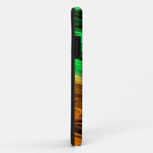 Abstract ondoordacht patroon in oranje groen Case-Mate iPhone case (Achterkant/rechts)