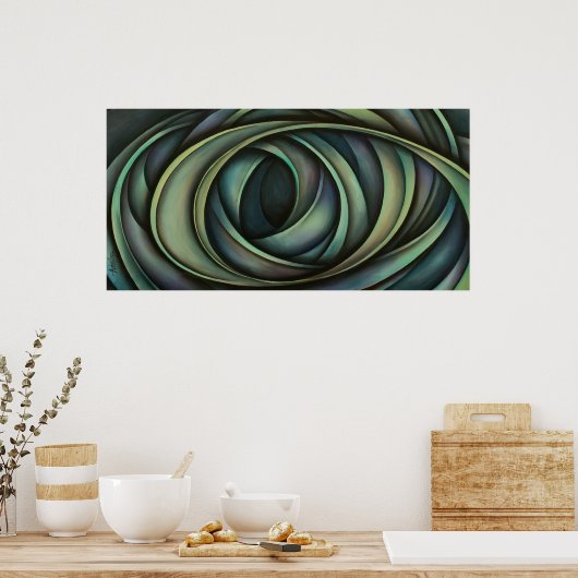 Abstract ontwerp 11 poster (Keuken)