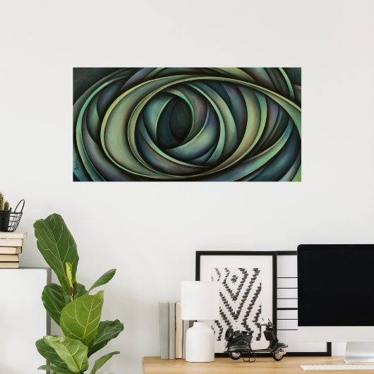 Abstract ontwerp 11 poster (Thuiskantoor)