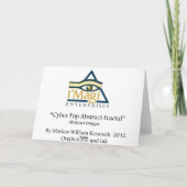 Abstract Ontwerp: Abstracte Fractal van de Pop Kaart (Achterkant)