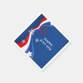 Abstract ontwerp Amerikaanse vlag Servet (Hoek)