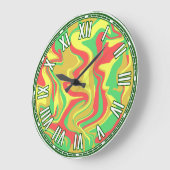 Abstract ontwerp - Autumn Inspired Grote Klok (Hoek)