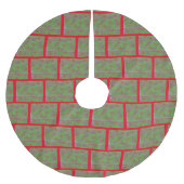Abstract ontwerp bakstenen schoorsteen kerstboom rok (Voorkant)