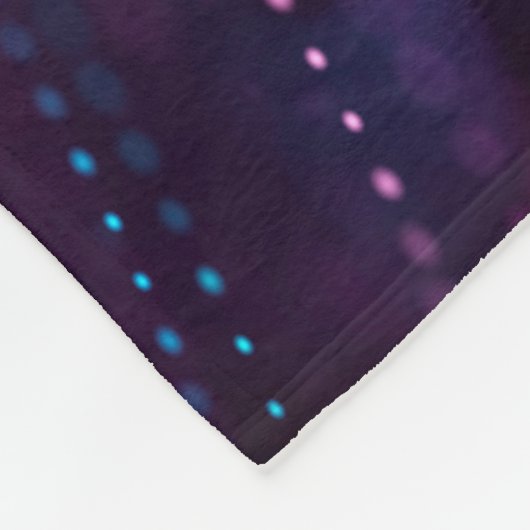 Abstract ontwerp blauw en zilver glitter-schoeisel fleece deken (Hoek)