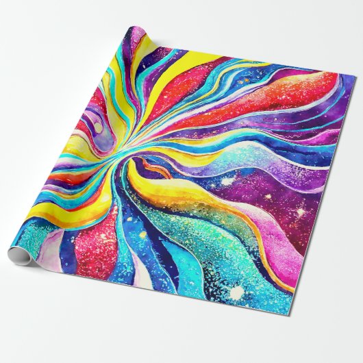 ABSTRACT ONTWERP BUITENRUIMTE CADEAUPAPIER (Uitgerold)