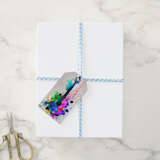 Abstract ontwerp cadeaulabel (Met Touw)