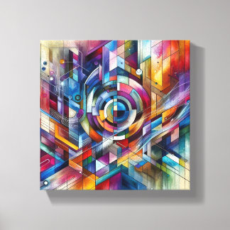 Abstract ontwerp canvas afdruk