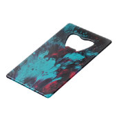 Abstract ontwerp. creditkaart flessenopener (Voorkant Gekanteld)