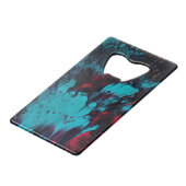 Abstract ontwerp. creditkaart flessenopener (Achterkant Gekanteld)