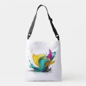 Abstract ontwerp crossbody tas (Achterkant)