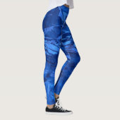 Abstract ontwerp, diepzeeverbluking leggings (Rechts)