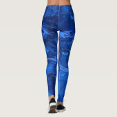 Abstract ontwerp, diepzeeverbluking leggings (Achterkant)