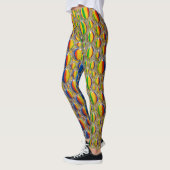 Abstract ontwerp Dierlijk huideffect Leggings (Links)