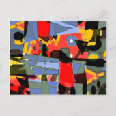 Abstract ontwerp door Albruno Briefkaart (Voorkant)