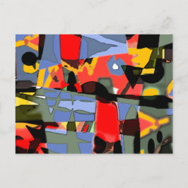 Abstract ontwerp door Albruno Briefkaart
